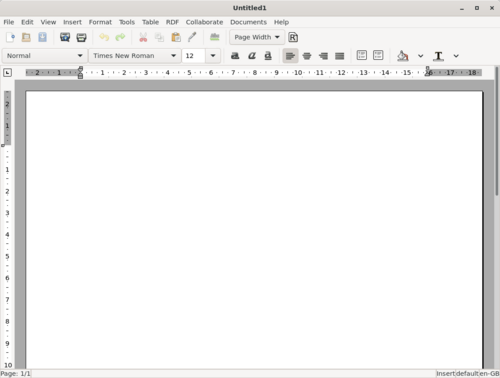 AbiWord screenshot 1