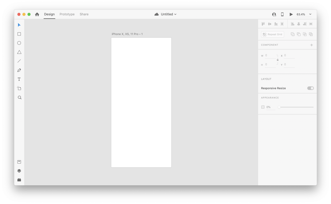 Adobe XD screenshot 1