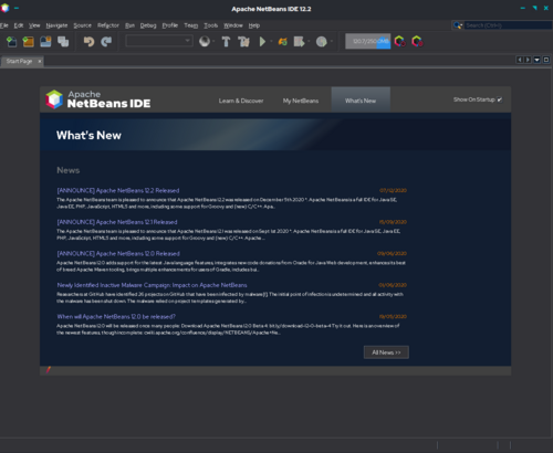 Apache NetBeans screenshot 1