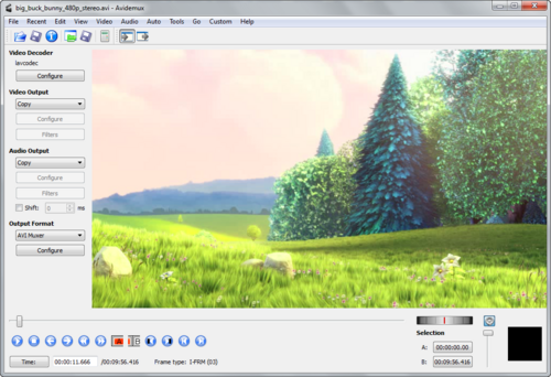 Avidemux screenshot 1