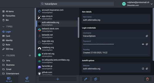 Bitwarden screenshot 1