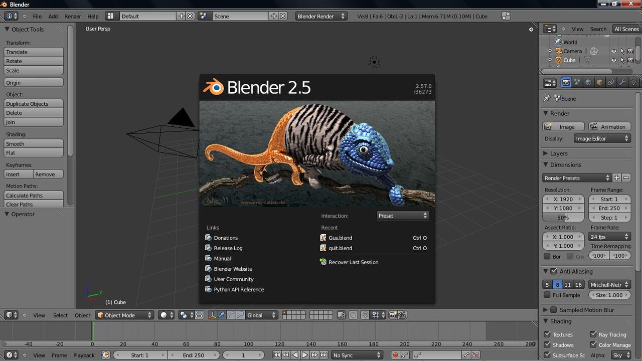 Blender screenshot 2