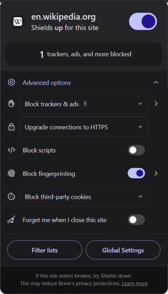 Brave screenshot 2