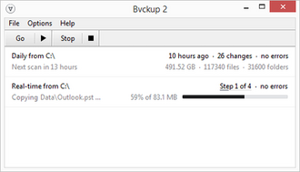 Bvckup 2 screenshot 1