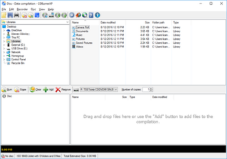 CDBurnerXP screenshot 1
