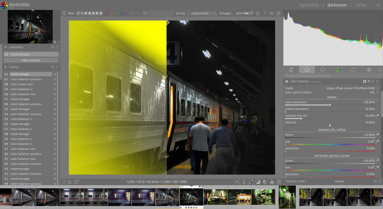 darktable screenshot 2