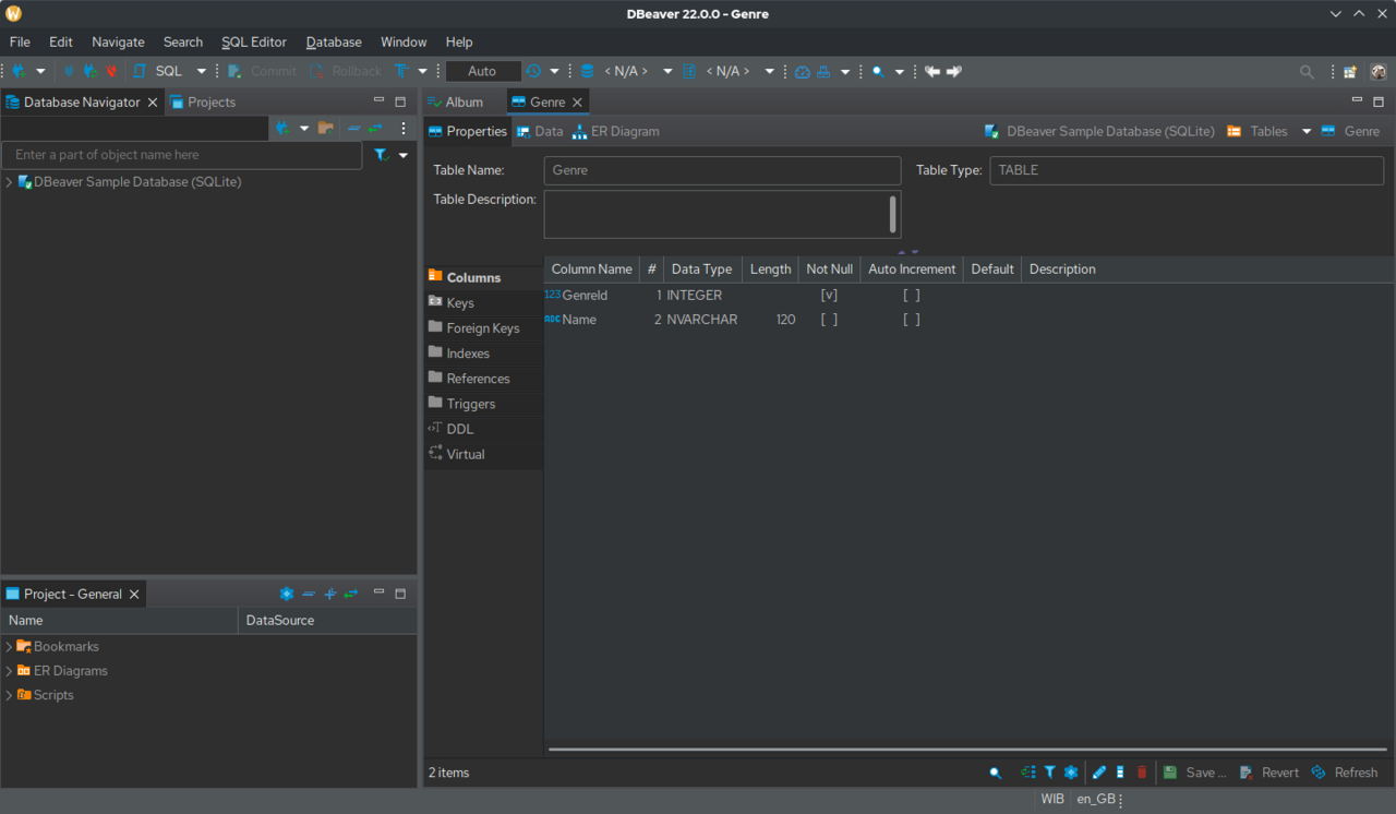 DBeaver screenshot 1