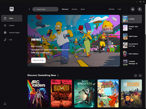 Epic Games Launcher screenshot 1