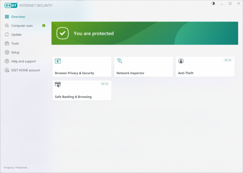 ESET NOD32 screenshot 1