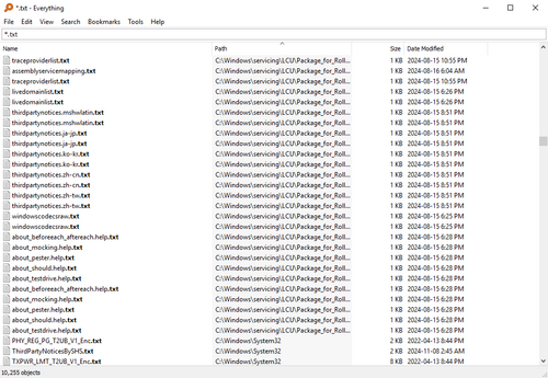 Everything screenshot 1