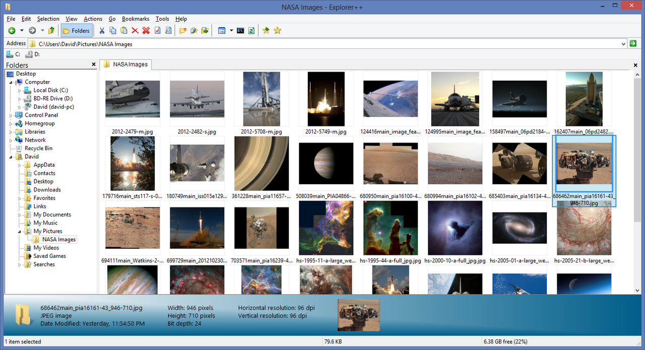 Explorer++ screenshot 1