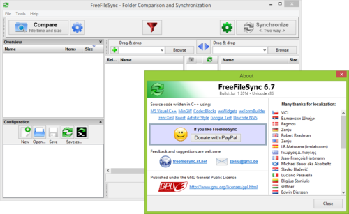 FreeFileSync screenshot 1