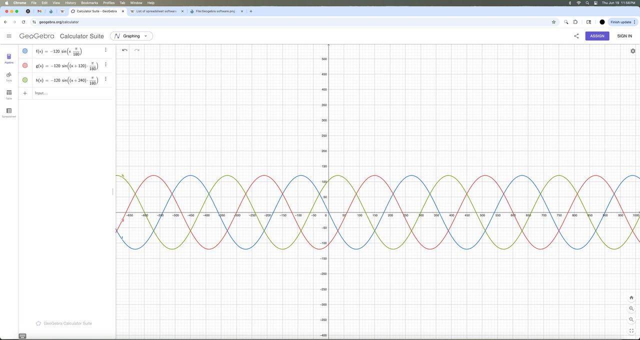 GeoGebra screenshot 1