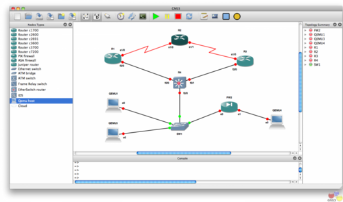 GNS3 screenshot 1