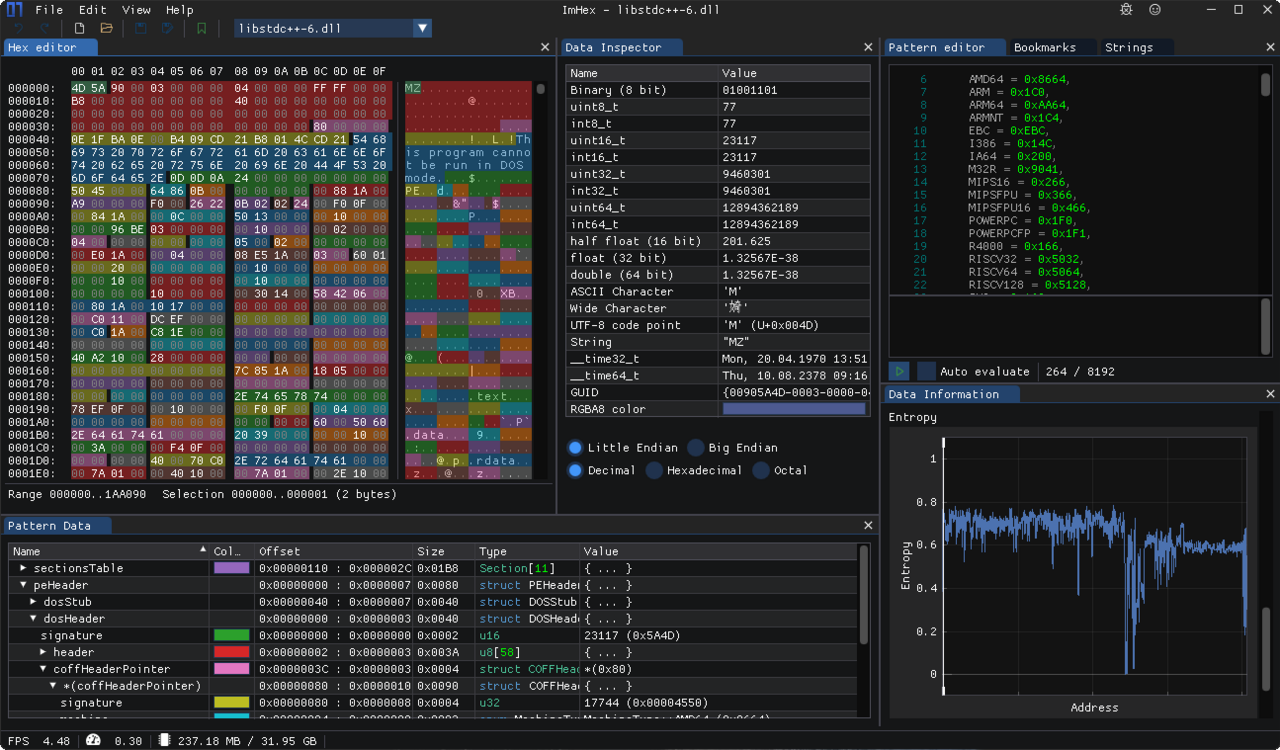 ImHex screenshot 1