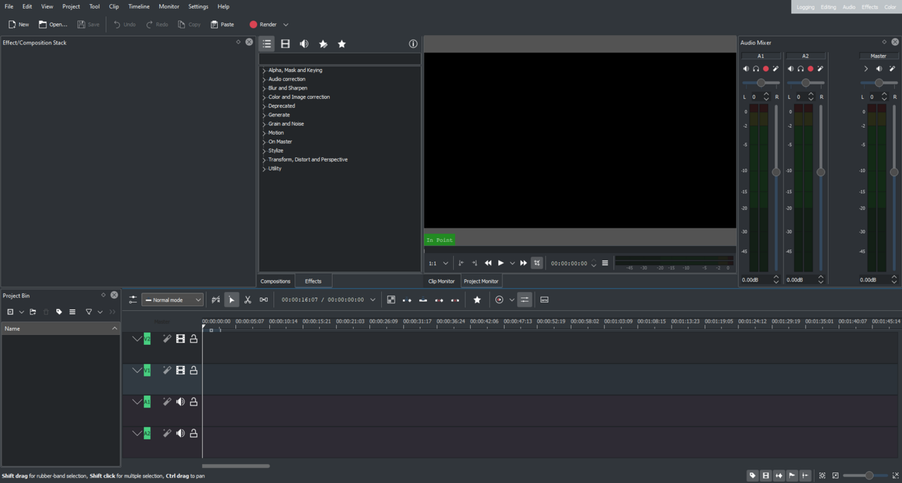 Kdenlive screenshot 1