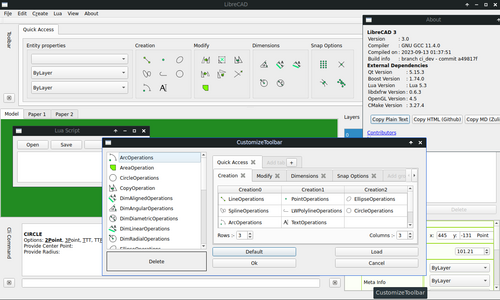 LibreCAD screenshot 2