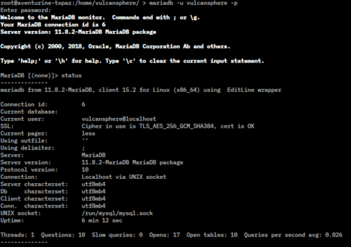 MariaDB screenshot 1