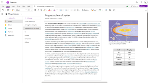Microsoft OneNote screenshot 2