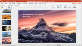 Microsoft PowerPoint screenshot 1