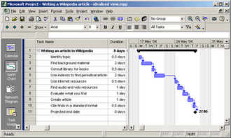 Microsoft Project screenshot 1