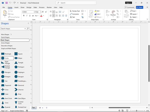 Microsoft Visio screenshot 1