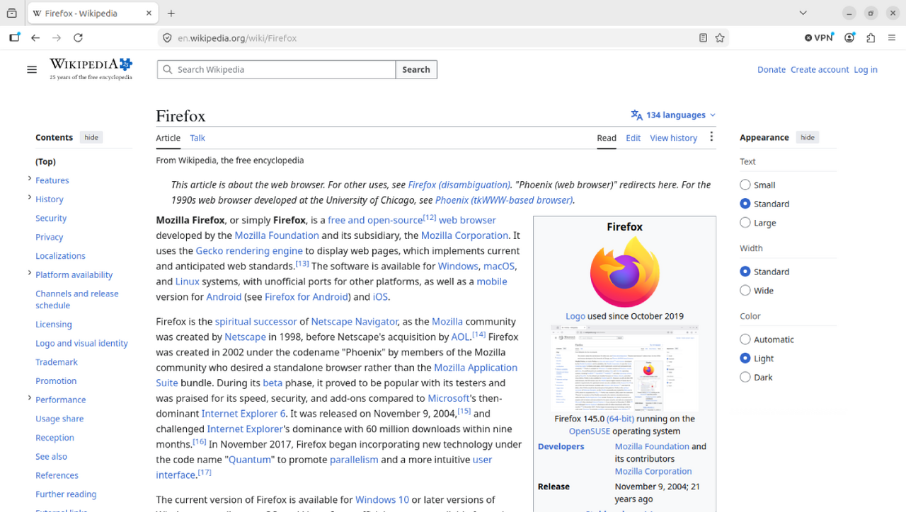 Mozilla Firefox screenshot 1