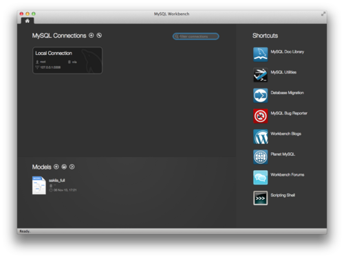 MySQL Workbench screenshot 1