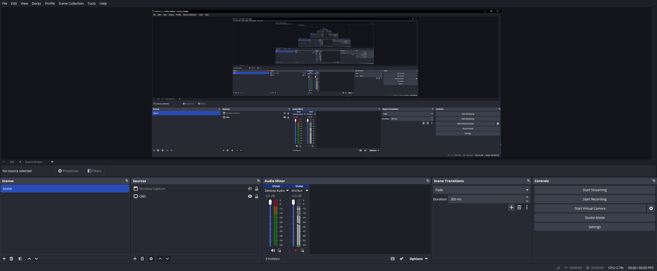OBS Studio screenshot 1