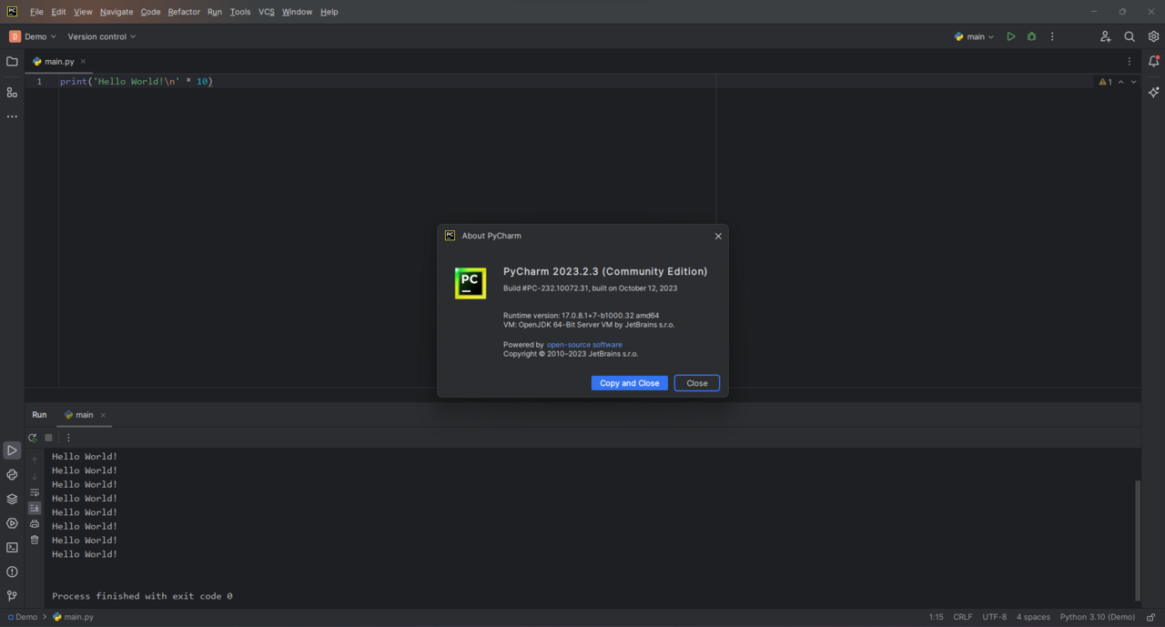 PhpStorm screenshot 1