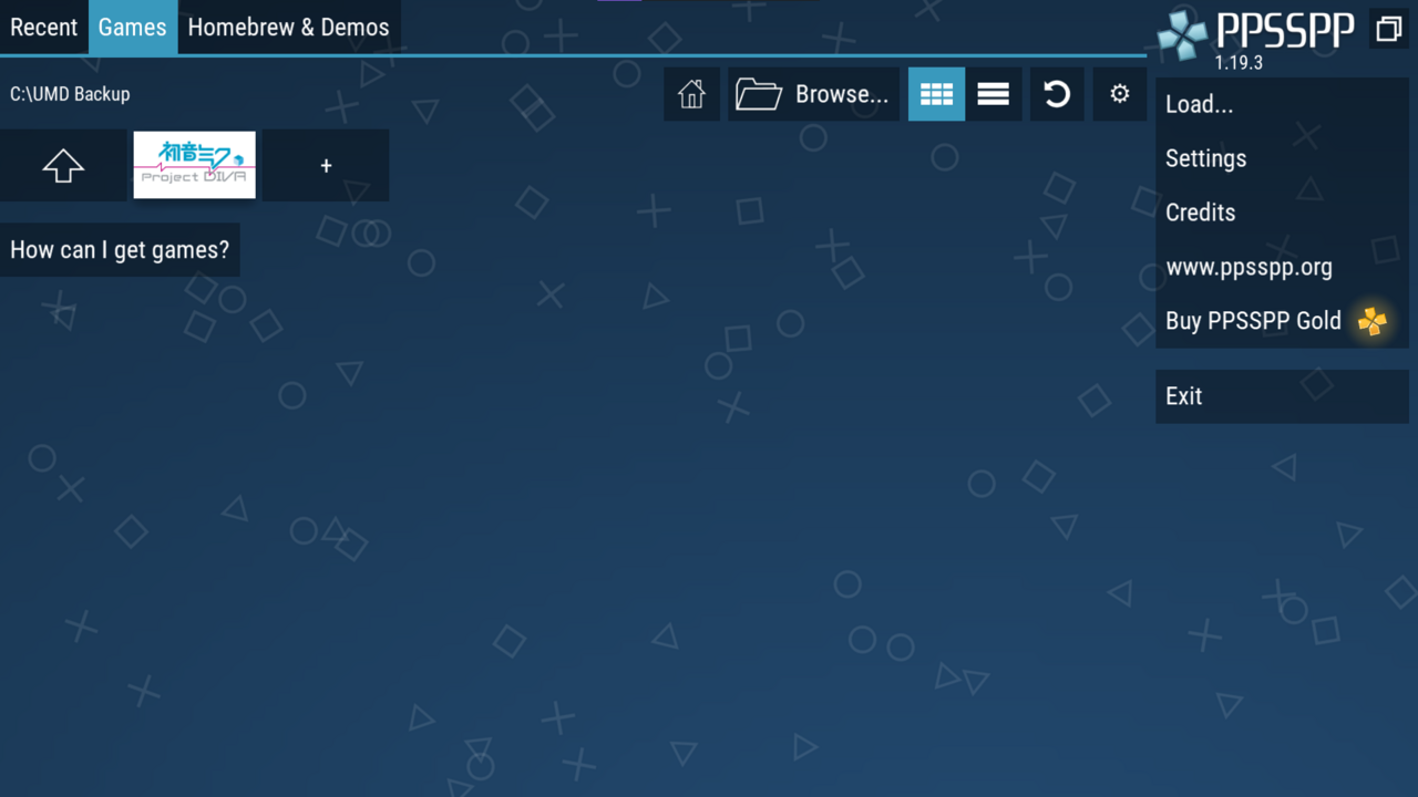PPSSPP screenshot 1