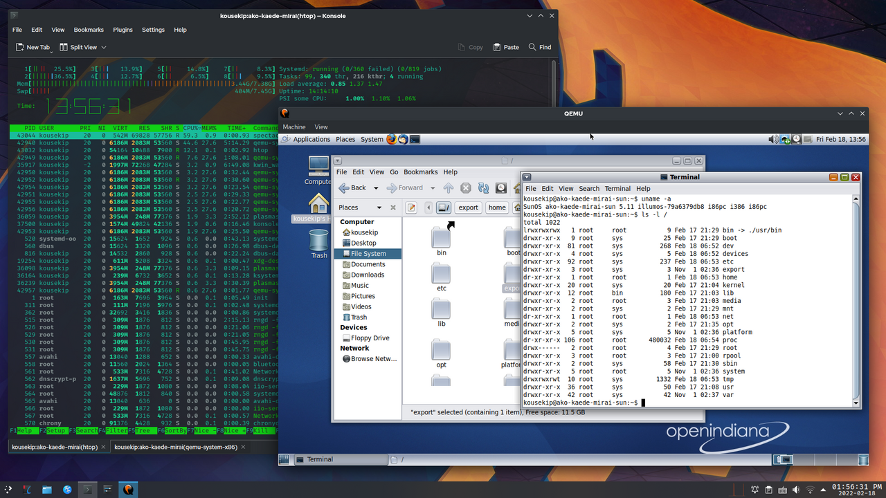 QEMU screenshot 1