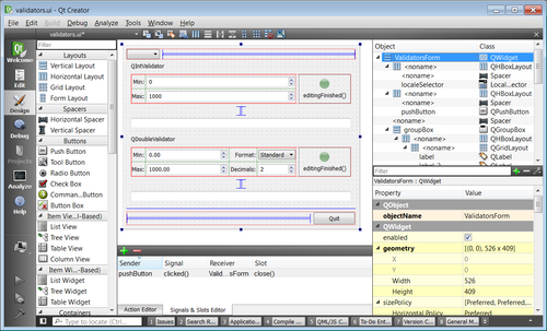 Qt Creator screenshot 1