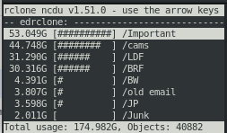 Rclone screenshot 1