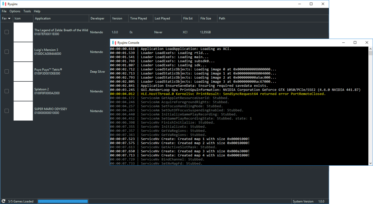 Ryujinx screenshot 1
