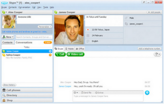 Skype screenshot 1