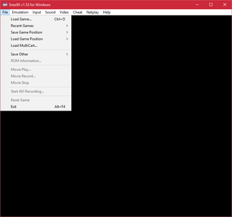 Snes9x screenshot 1