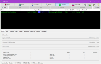 Tixati screenshot 1
