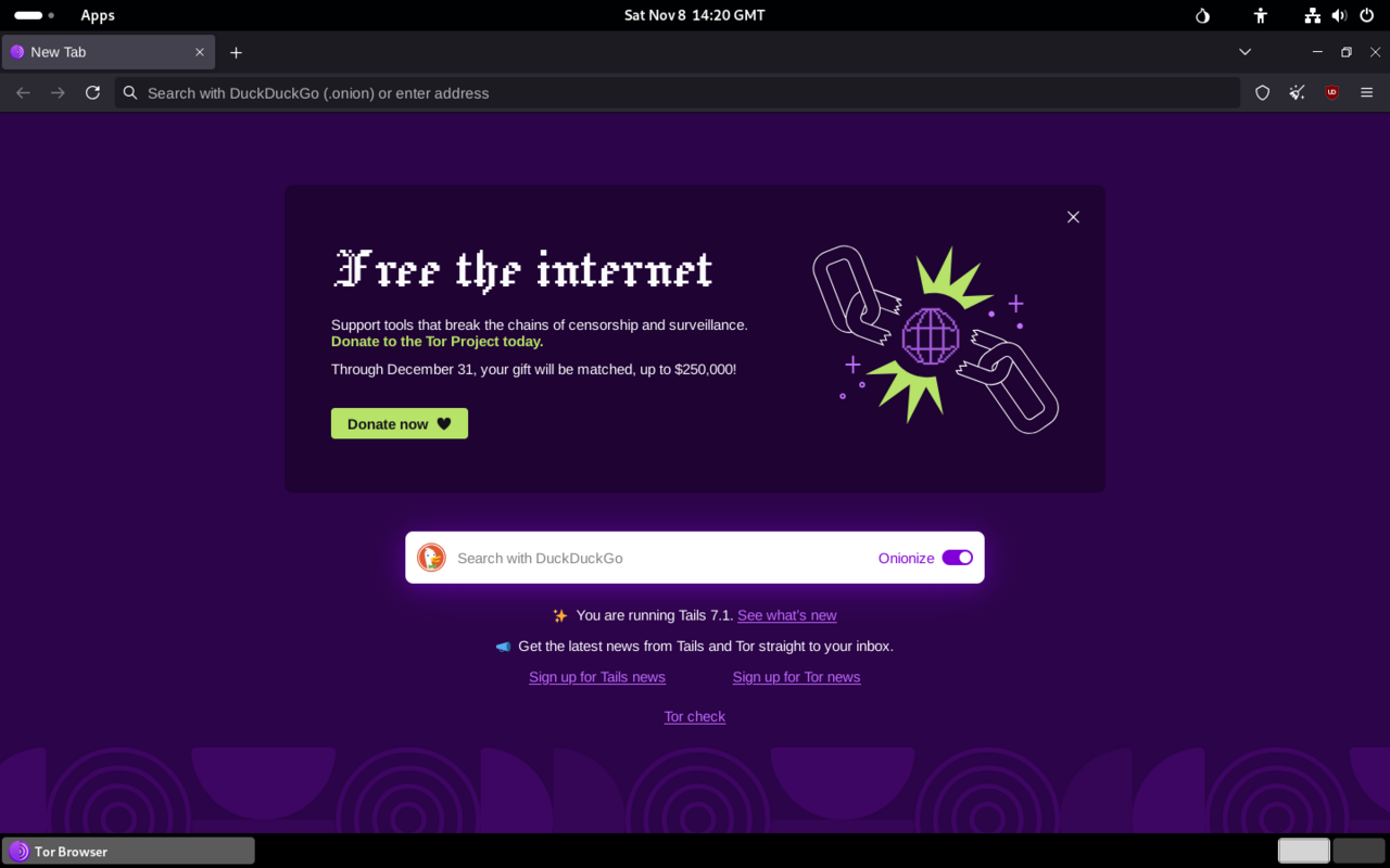 Tor Browser screenshot 2