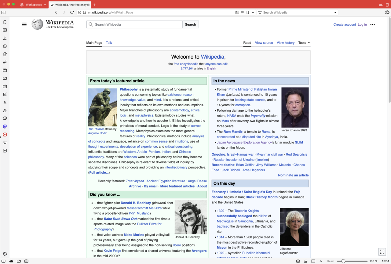 Vivaldi screenshot 1