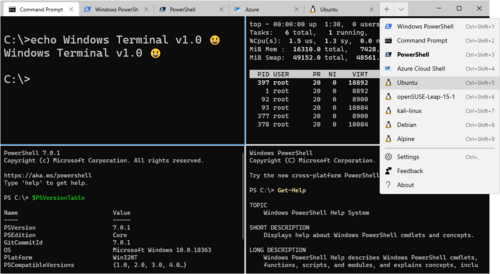 Windows Terminal screenshot 1