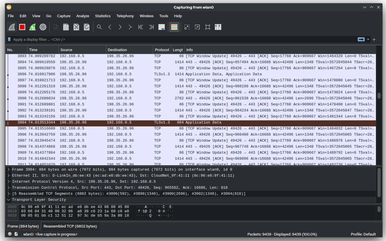 Wireshark screenshot 1