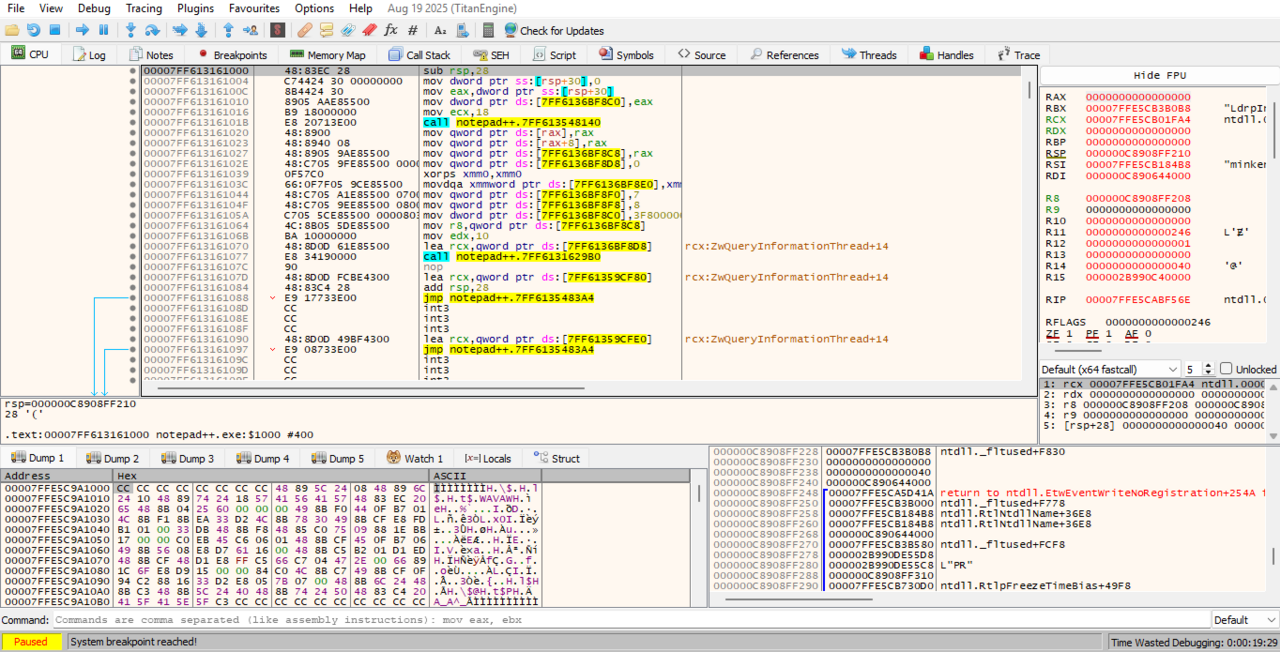 x64dbg screenshot 1