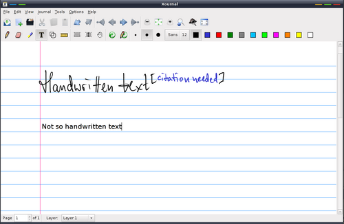 Xournal++ screenshot 1
