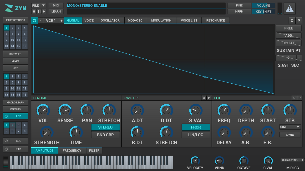 ZynAddSubFX screenshot 1